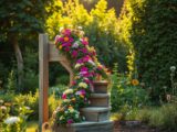 Blumentreppe aus Holz bauen – DIY Gartenprojekt