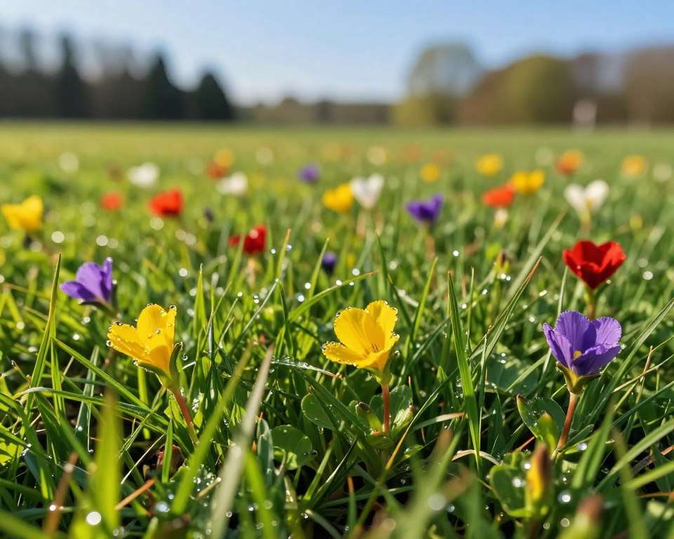 Blumenwiese Jungpflanzen Pflege