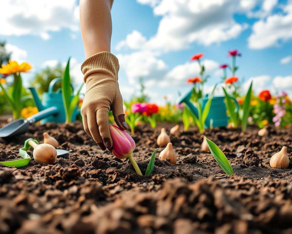 Blumenzwiebeln pflanzen Anleitung