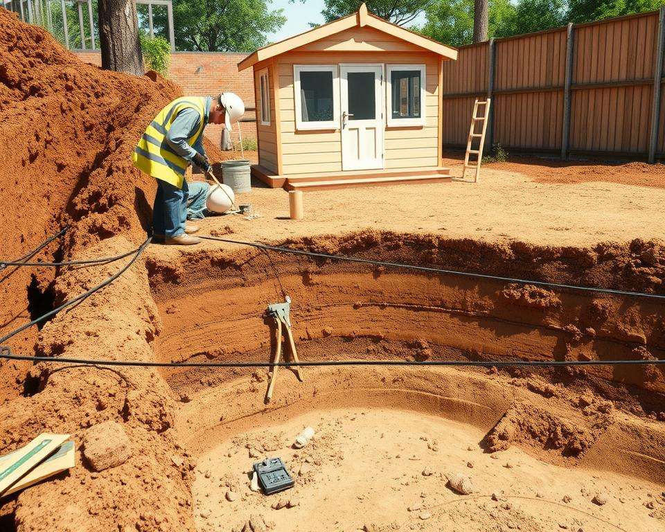 Bodenanalyse Gartenhaus Fundament