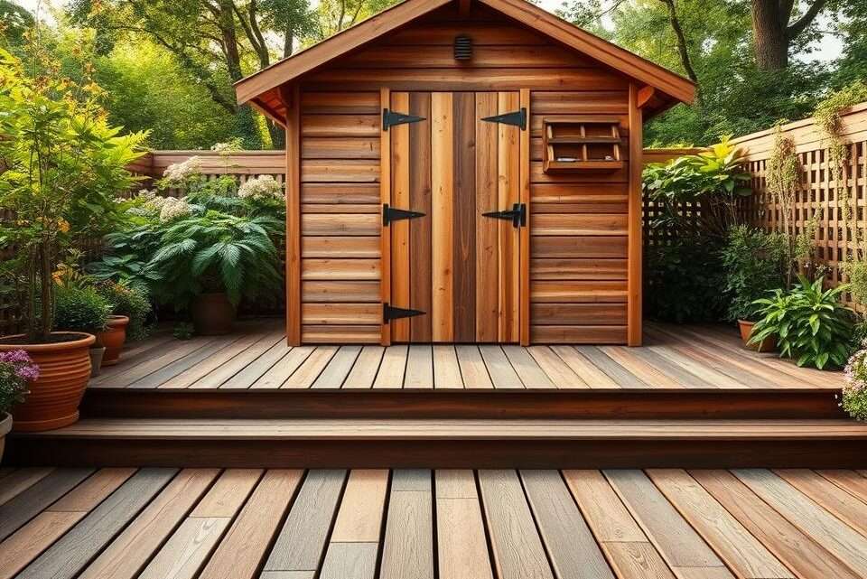 Bodenideen für das Holz-Gartenhaus