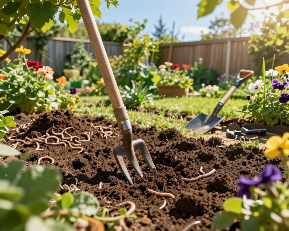 Bodenlockerung im Garten