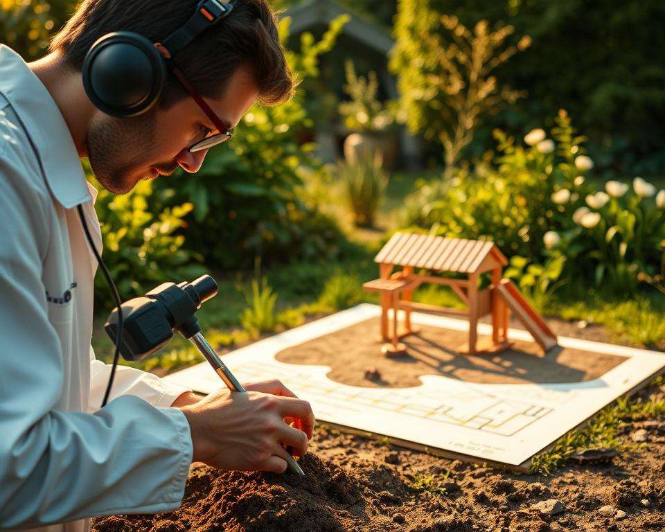 Bodenuntersuchung Platzanalyse Spielturm