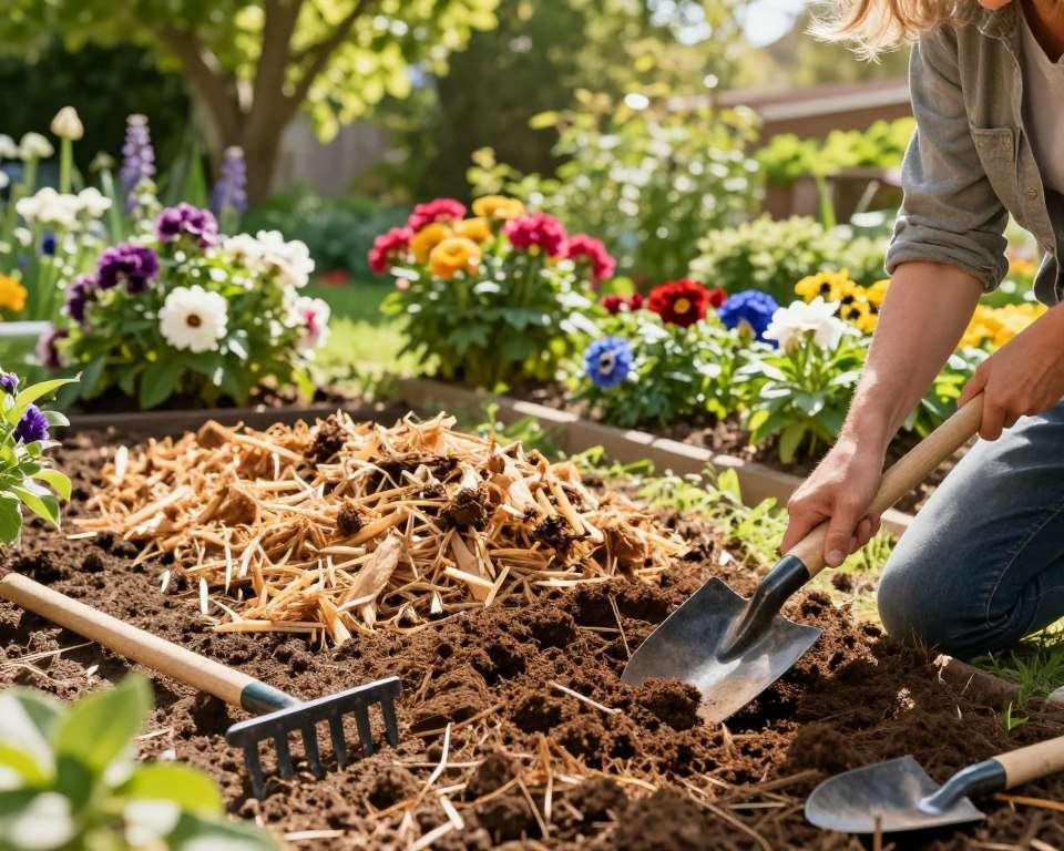 Bodenvorbereitung für Sonnenstauden