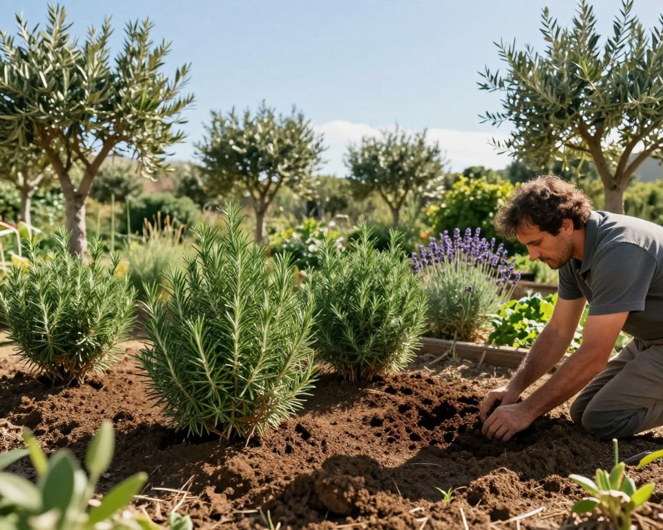Bodenvorbereitung für mediterrane Sträucher Bodenvorbereitung für mediterrane Sträucher