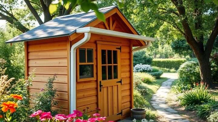 Brauchen Gartenschuppen Regenrinnen?