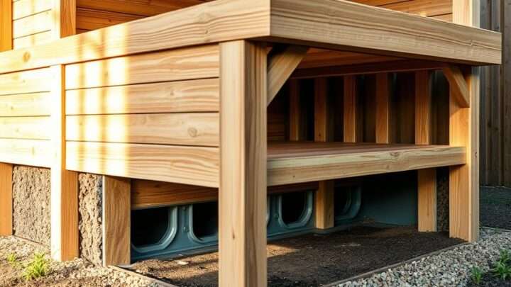 Braucht ein Holz-Gartenhaus Luftzirkulation unter dem Boden?