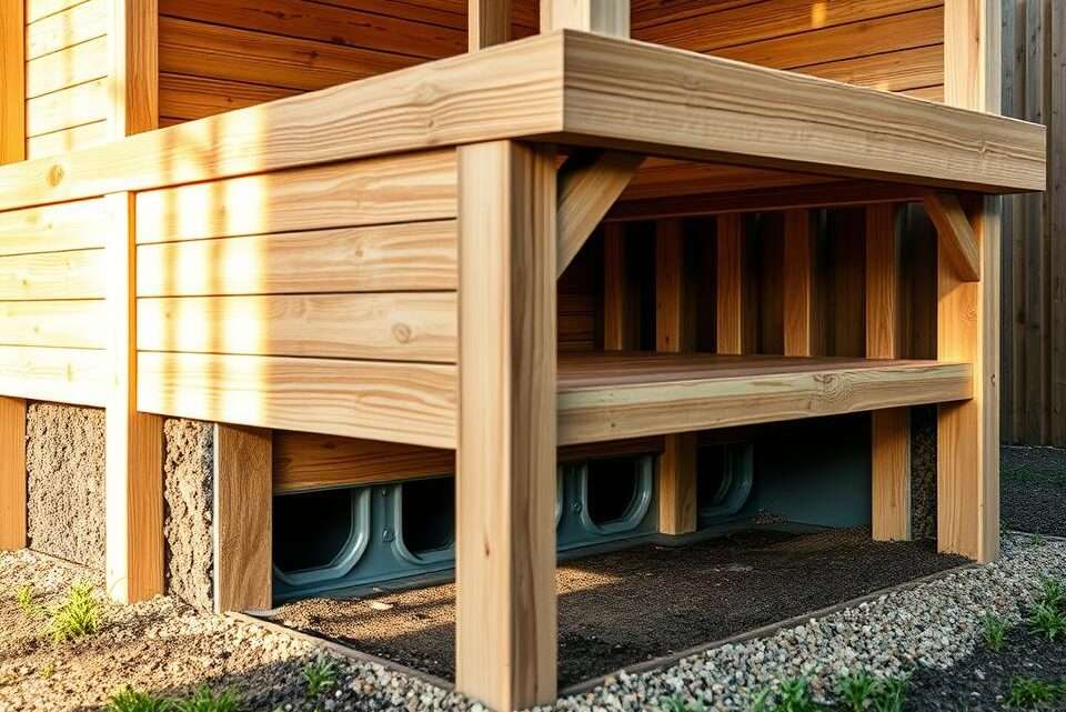 Braucht ein Holz-Gartenhaus Luftzirkulation unter dem Boden?