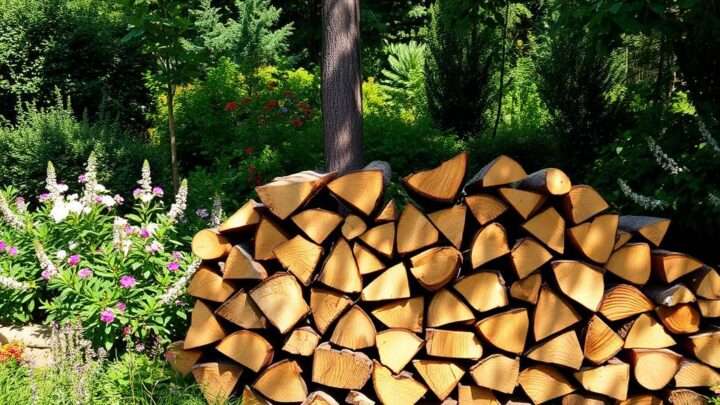 Brennholzlager selber bauen: Kreative DIY-Ideen für den Garten