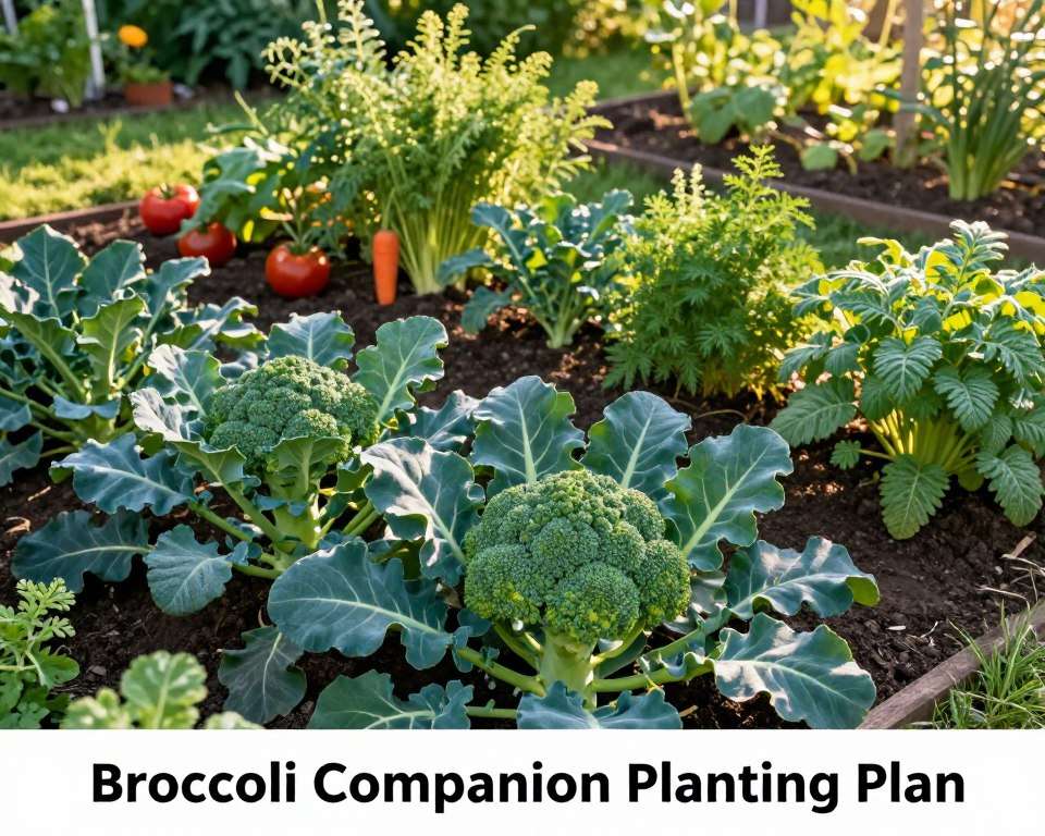Brokkoli Mischkultur Pflanzplan