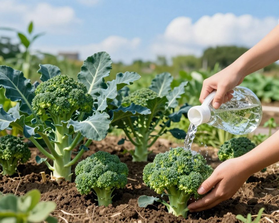 Brokkoli Pflege und Wachstumsphase
