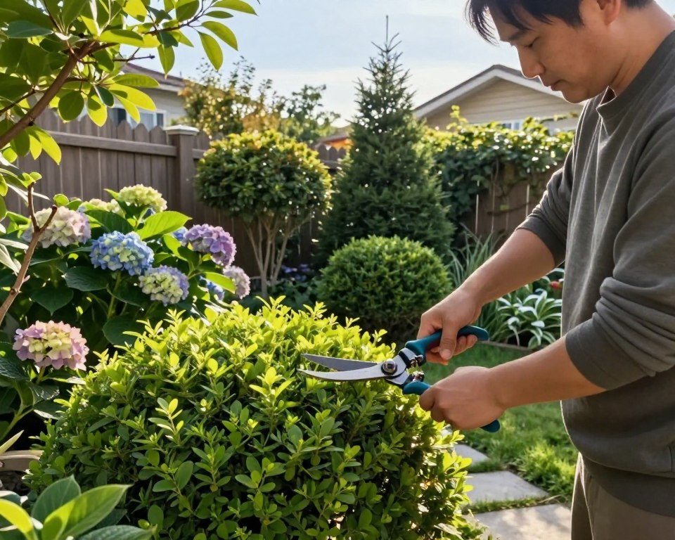 Büsche schneiden Techniken