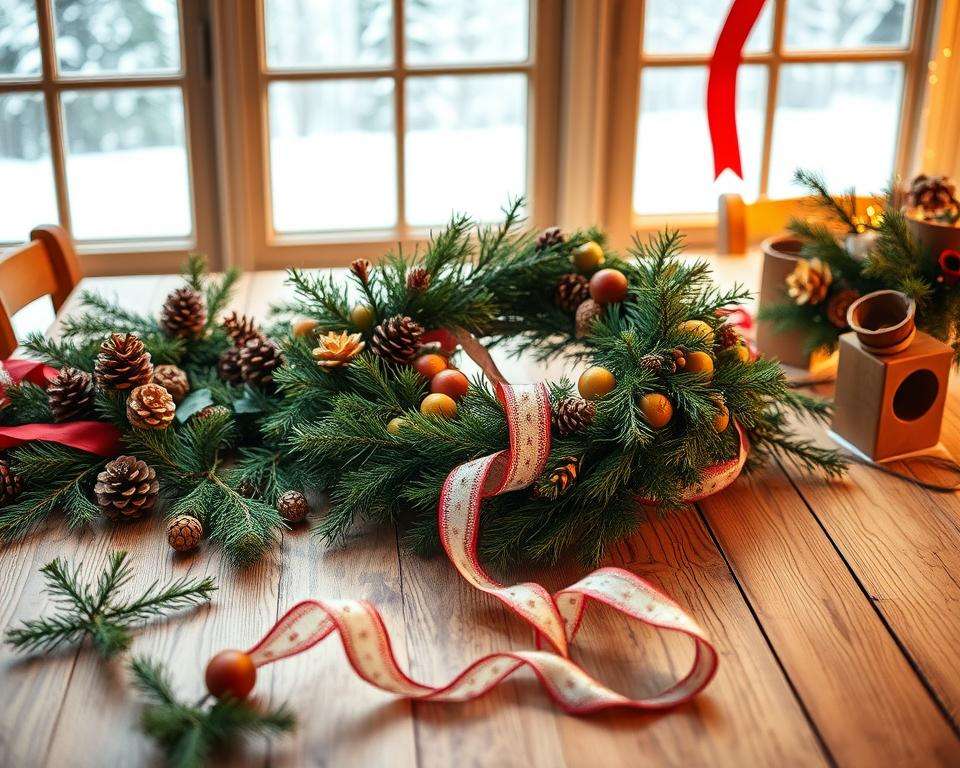 DIY Weihnachtsgesteck Anleitung DIY Weihnachtsgesteck Anleitung