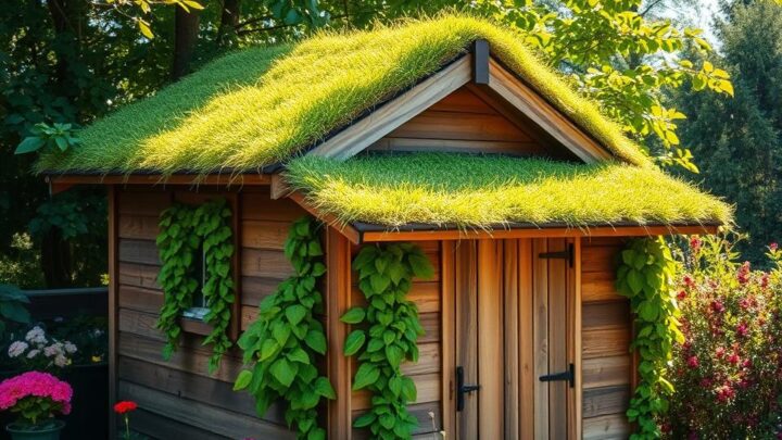 Dachbegrünung auf dem Gartenhaus: Anleitung & Vorteile