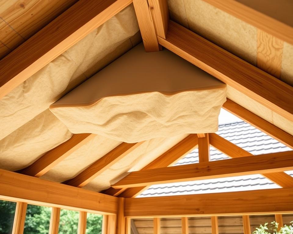 Dachdämmung Gartenhaus