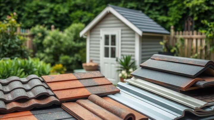 Dacheindeckung Gartenhaus – Die besten Materialien im Test