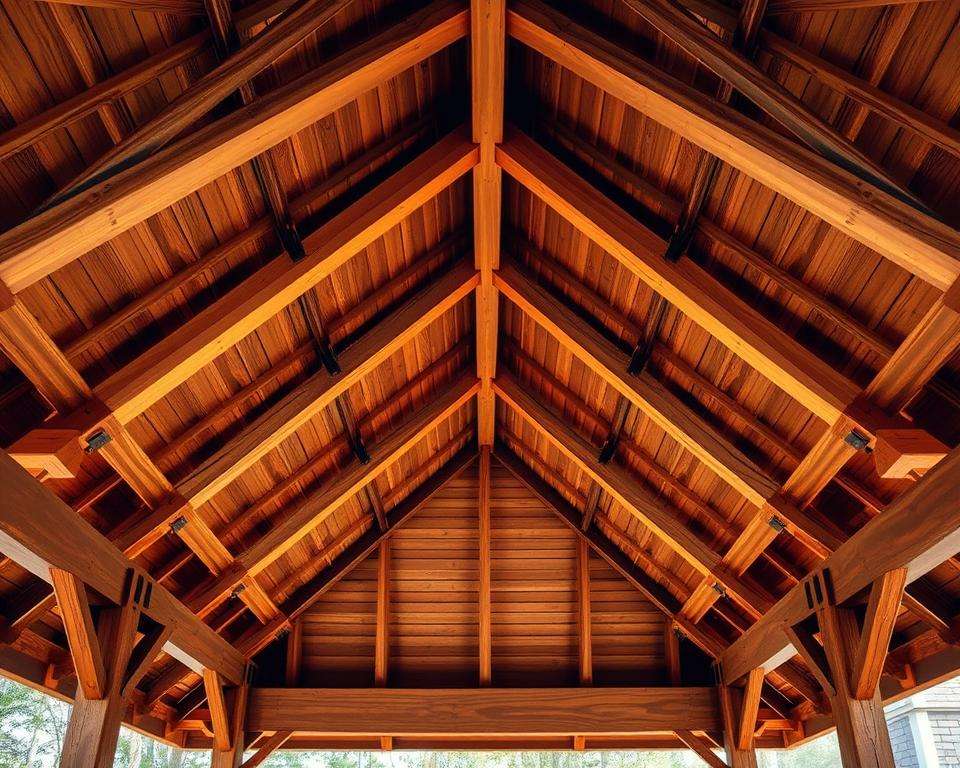Dachkonstruktion Pavillon Holz Dachkonstruktion Pavillon Holz