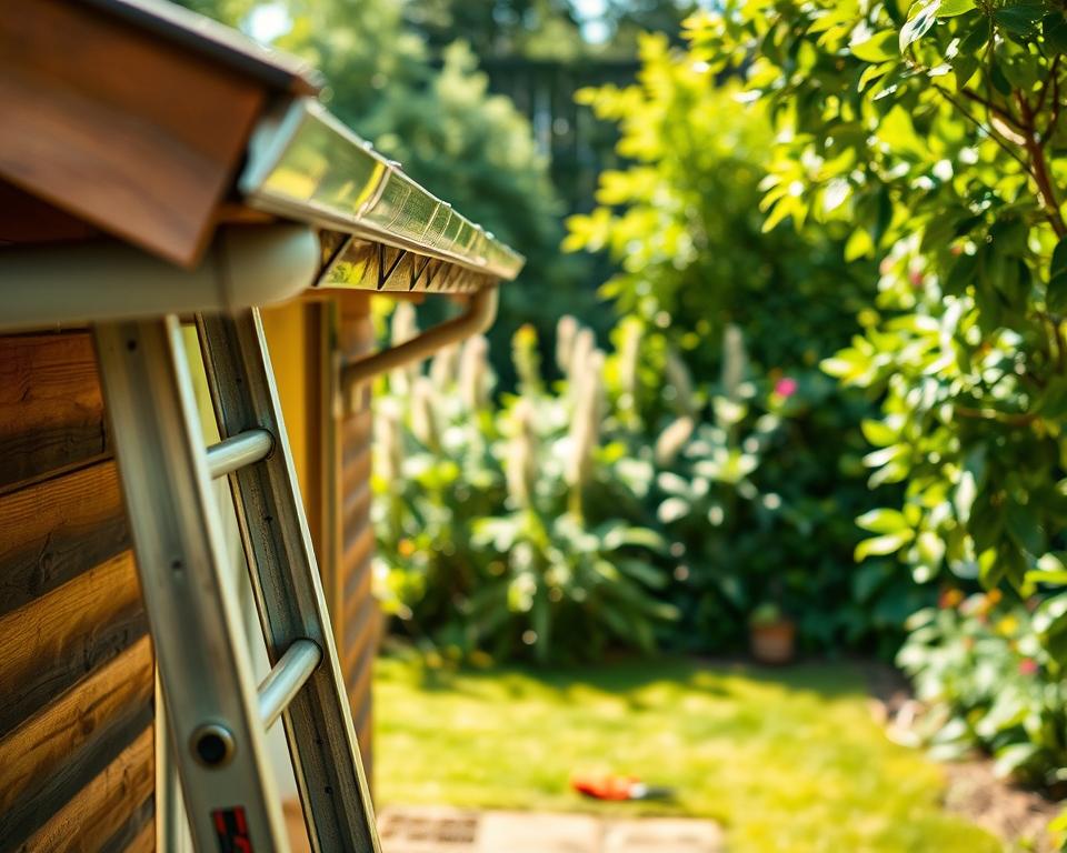 Dachrinnen Wartung Gartenhaus