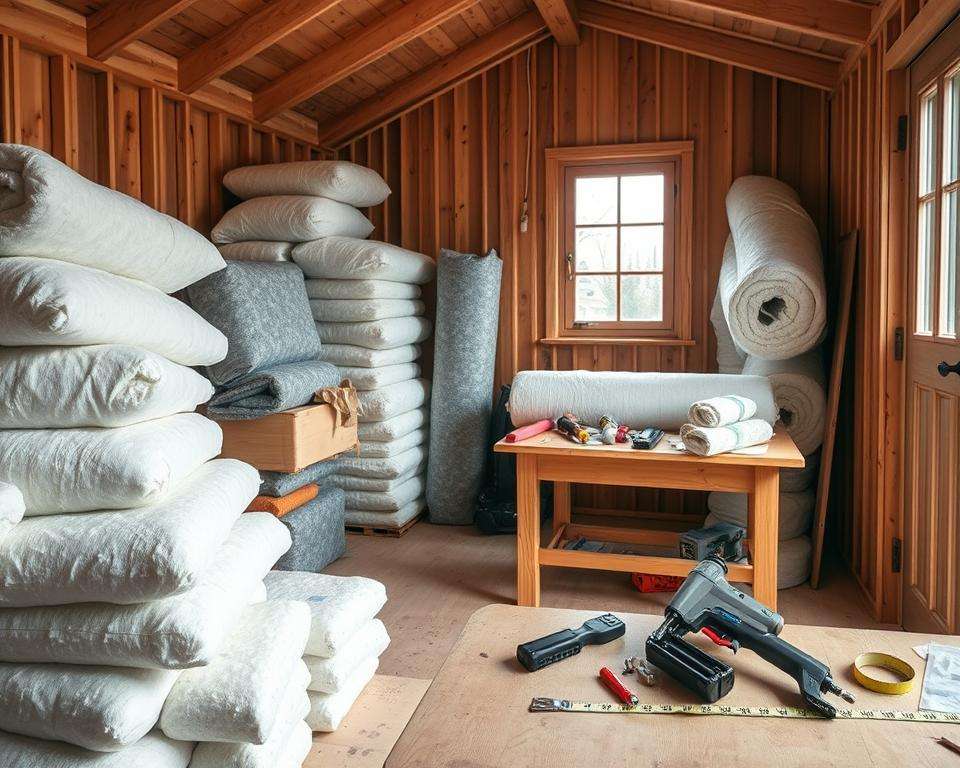 Dämmmaterialien Gartenhaus