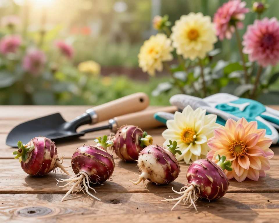 Dahlienknollen Auswahl und Vorbereitung