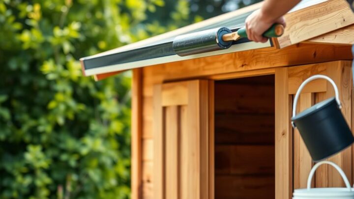 Das Flachdach auf dem Gartenhaus abdichten – Tipps & Tricks