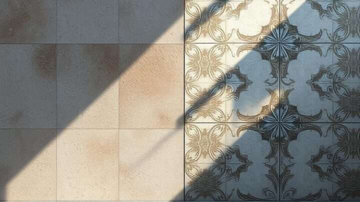 Der Unterschied zwischen Betonfliesen & keramischen Fliesen