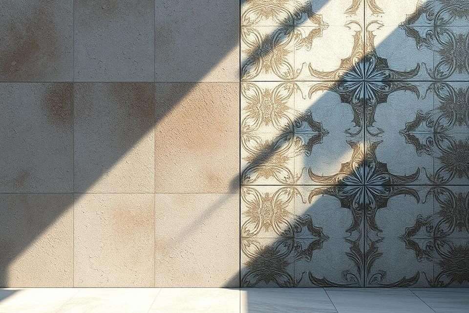 Der Unterschied zwischen Betonfliesen & keramischen Fliesen