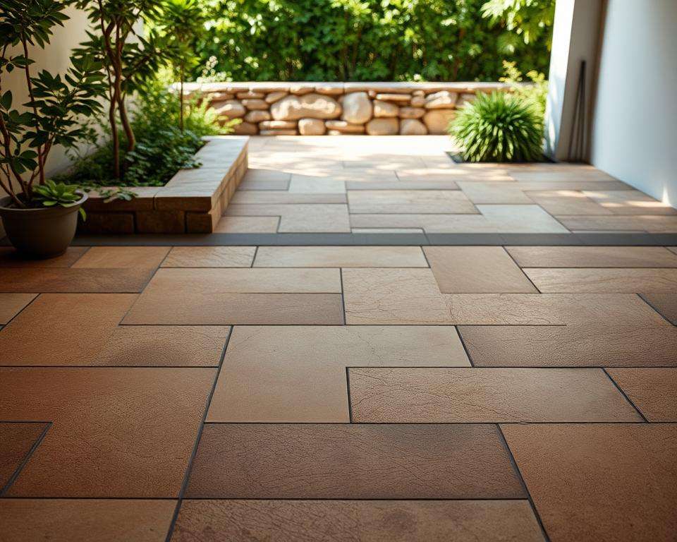 Design Ästhetik Terrassenfliesen Farben Texturen