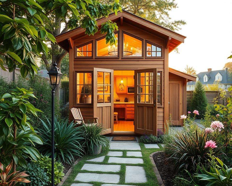 Design-Ideen Gartenhaus Layout