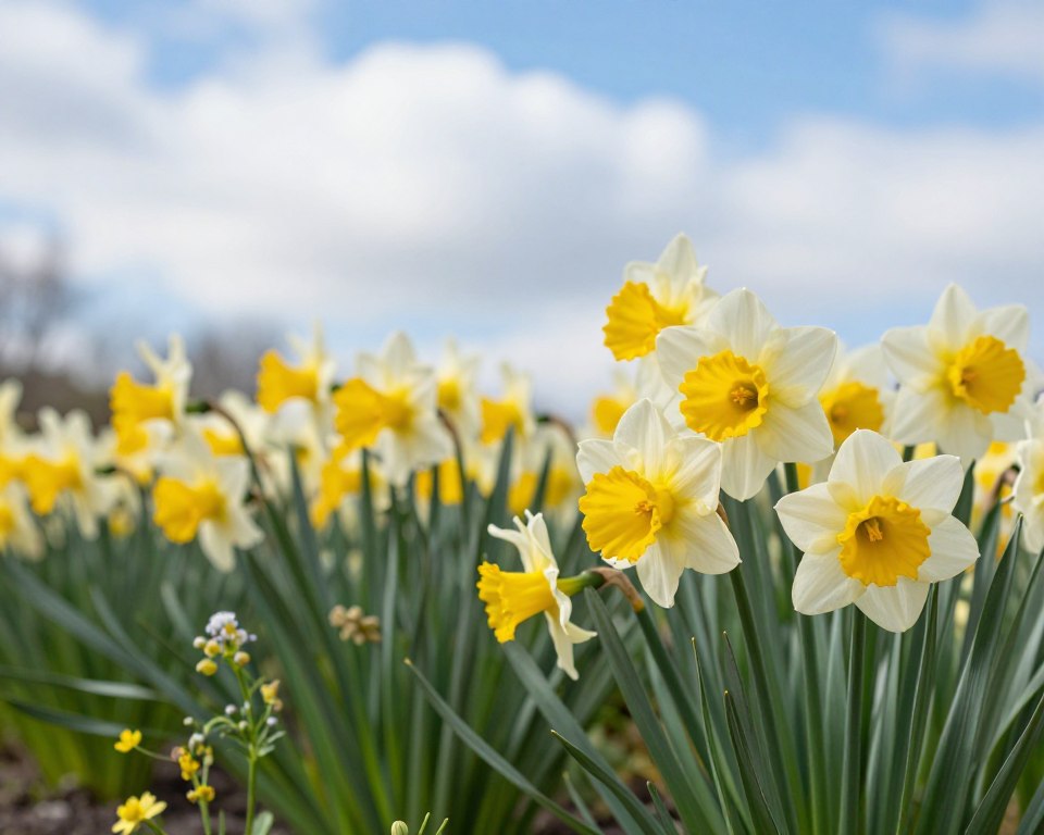 Dichternarzissen im Garten