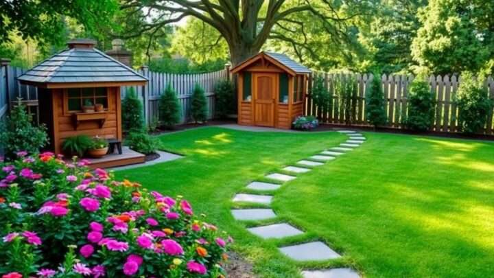 Die besten Möglichkeiten, ein Gartenhaus in einen kleinen Garten zu integrieren