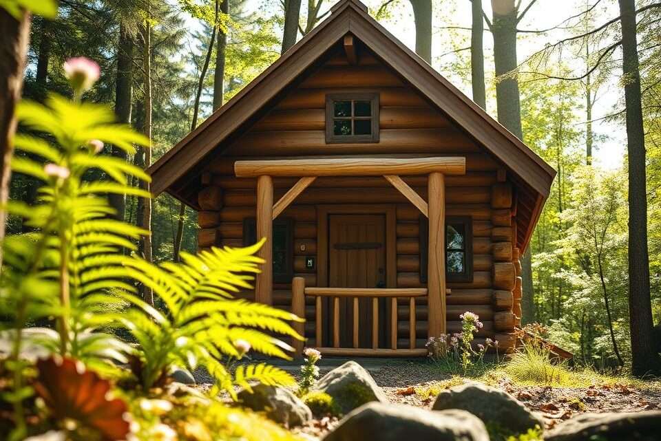 Die ultimative Spielhütte aus Blockholz gestalten