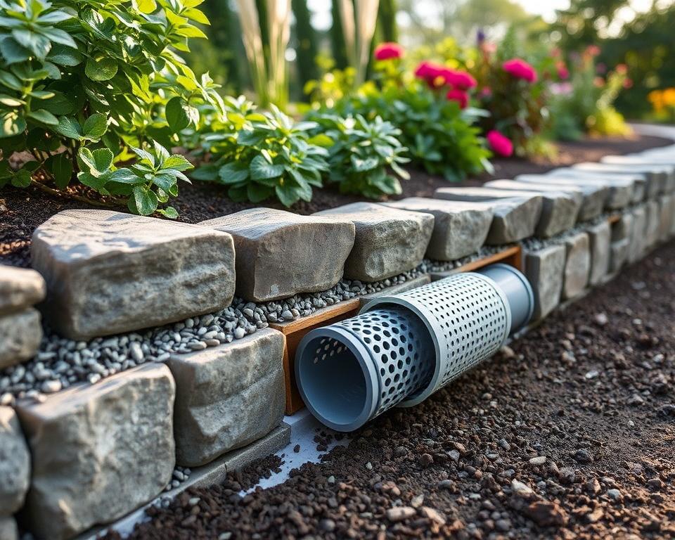 Drainage Friesenwall Konstruktion