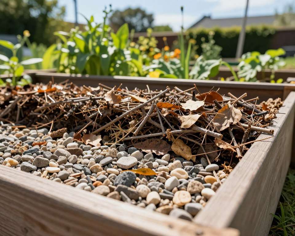 Drainage Hochbeet Aufbau