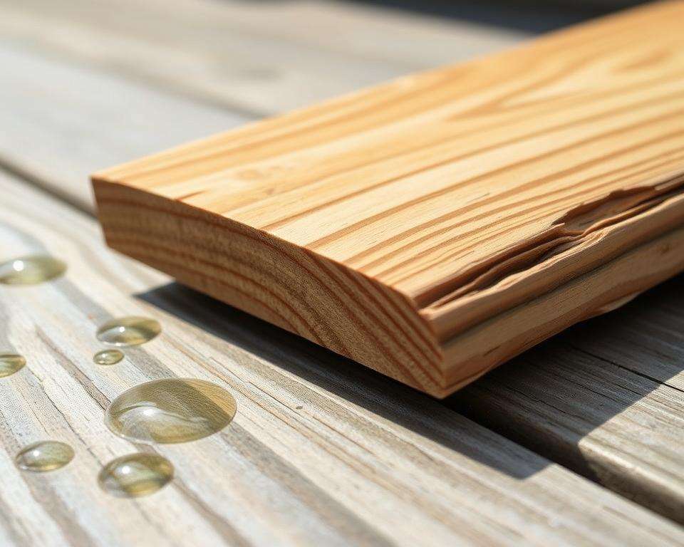 Druckimprägniertes Holz Feuchtigkeitsverhalten