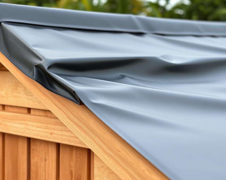 EPDM Folie für Gartenhausdach