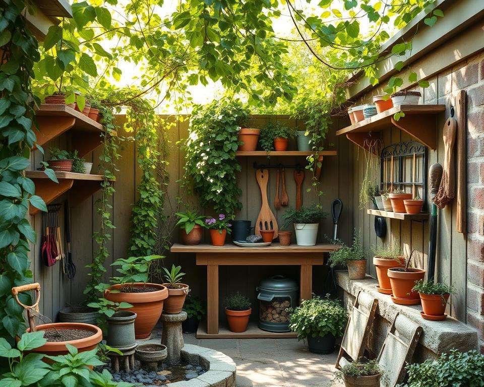 Effiziente Nutzung von Ecken und Nischen im Garten