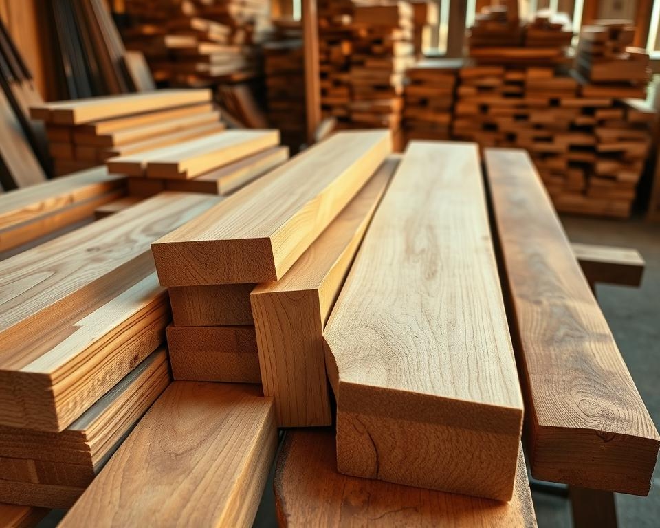 Eichen Schnittholz Materialauswahl