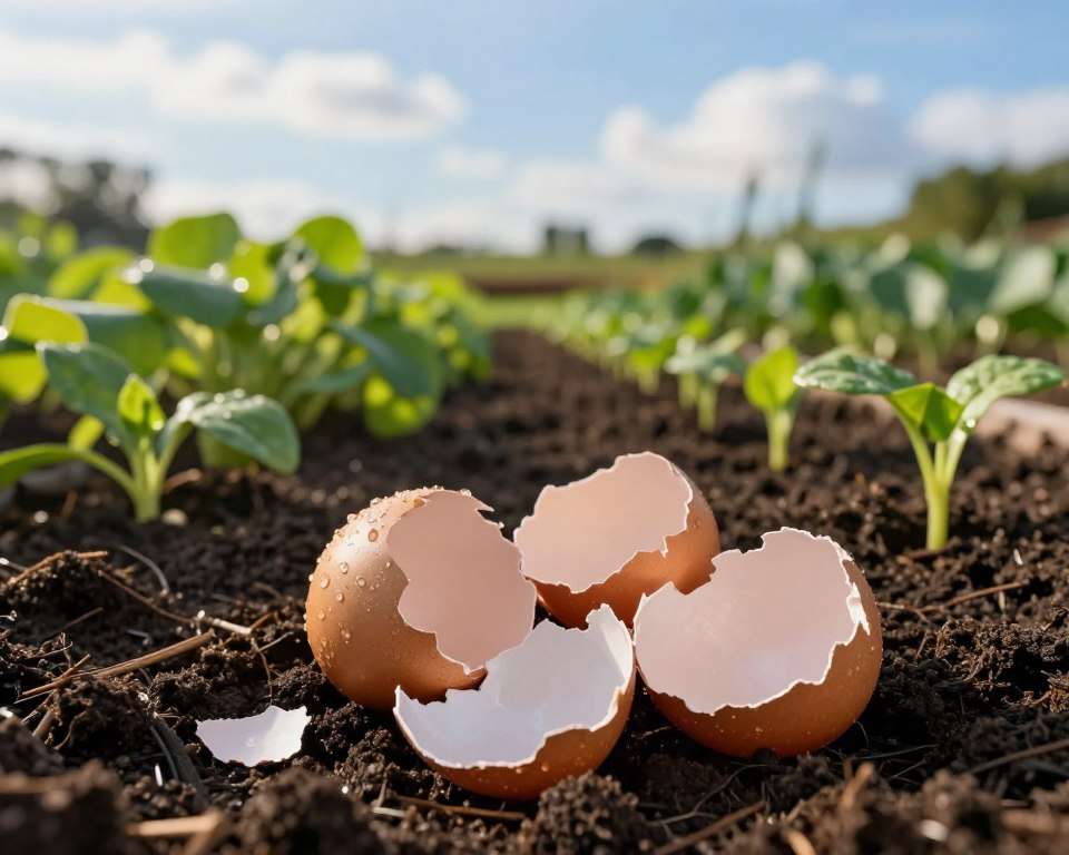 Eierschalen als organischer Bodendünger