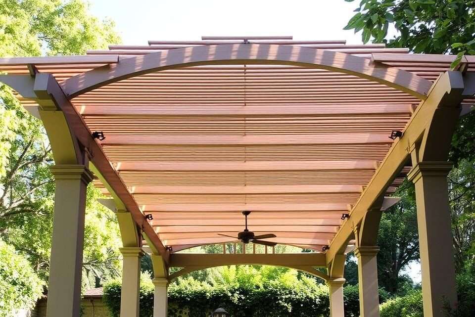Eine Pergola überdachen: Lösungen für Schatten und Witterungsschutz