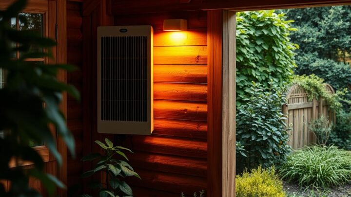 Eine sparsame Elektroheizung für das Gartenhaus