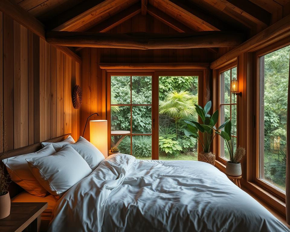 Einrichtung Gartenhaus Schlafbereich