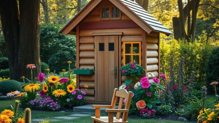 Einrichtungsideen für ein Spielhaus im Garten