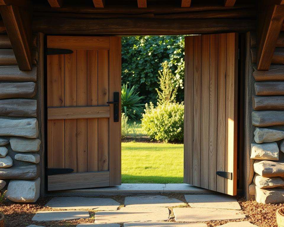 Einzel- und Doppeltüren für Gartenhaus