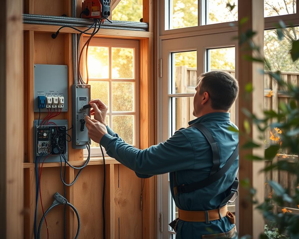 Elektriker Gartenhaus Installation