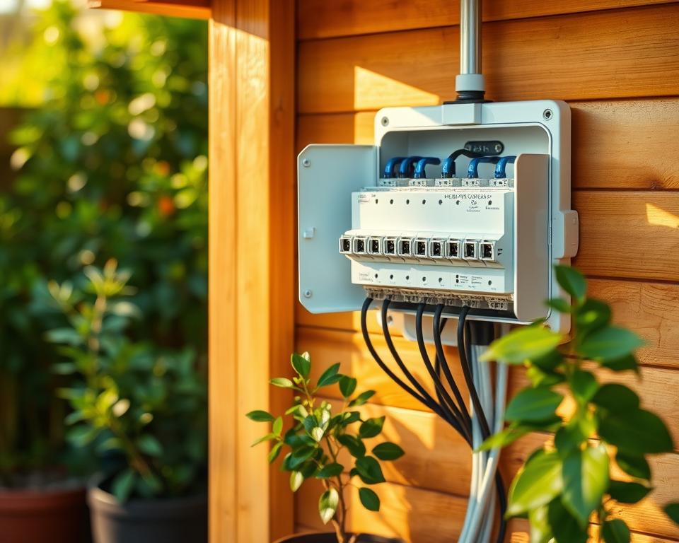 Elektrischer Anschluss Gartenhaus