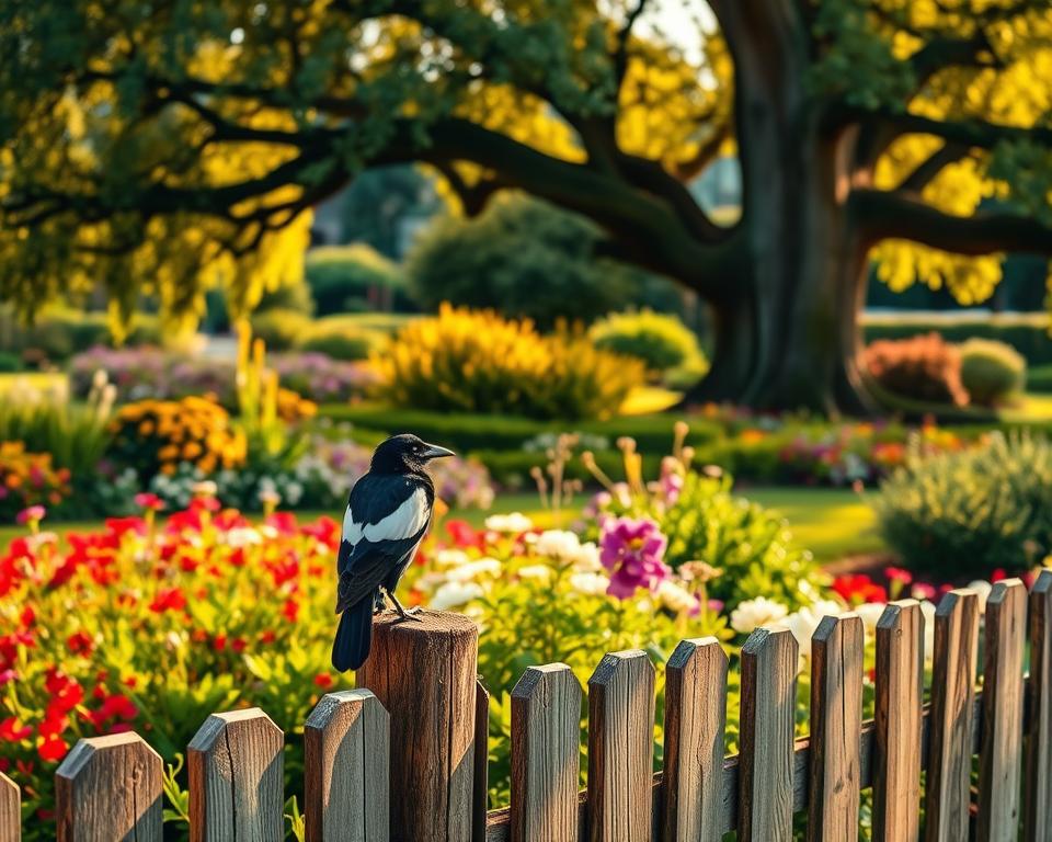 Elstern im Gartenökosystem