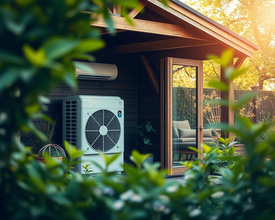 Energieeffiziente Klimaanlage Gartenhaus Installation