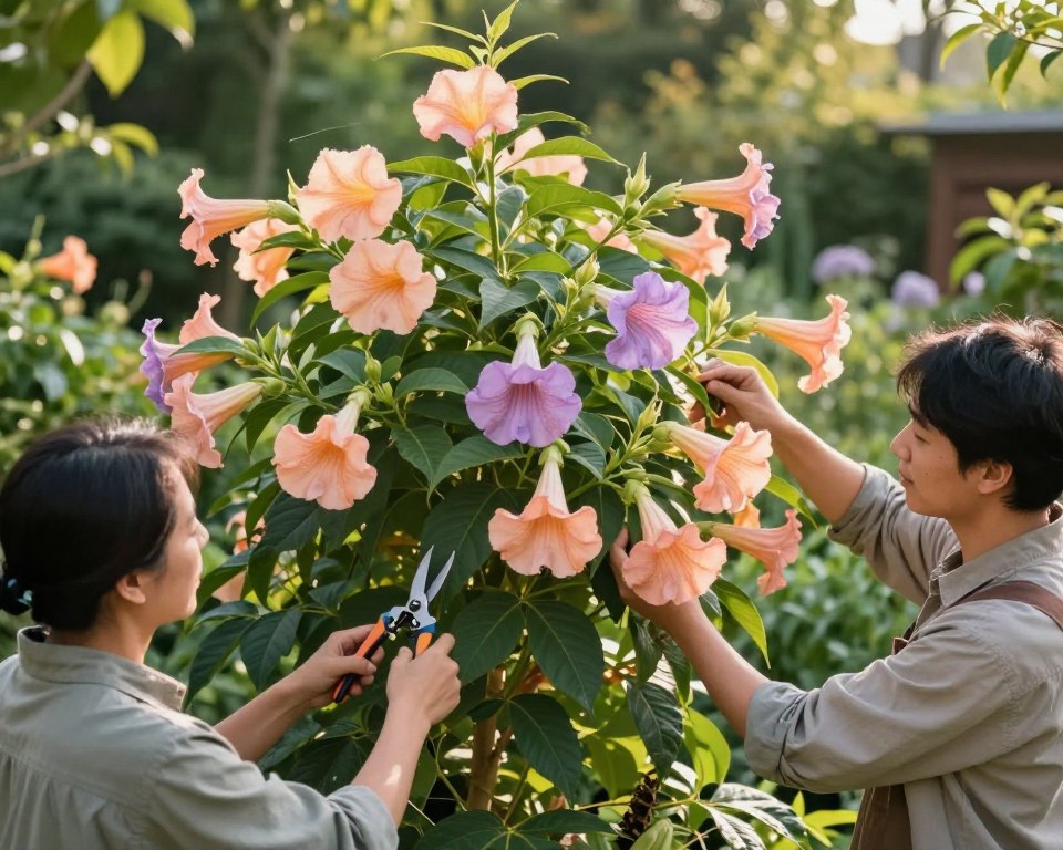 Engelstrompete Schnittzeit
