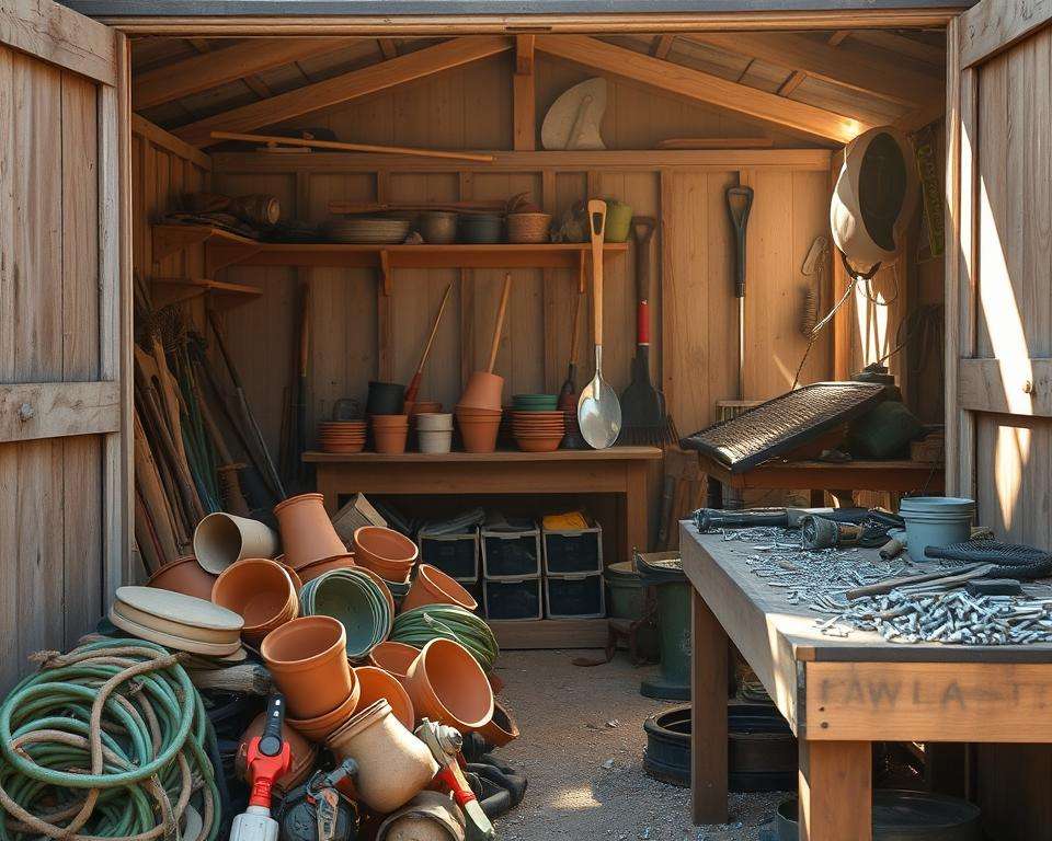 Entrümpelung Gartenhaus Materialien